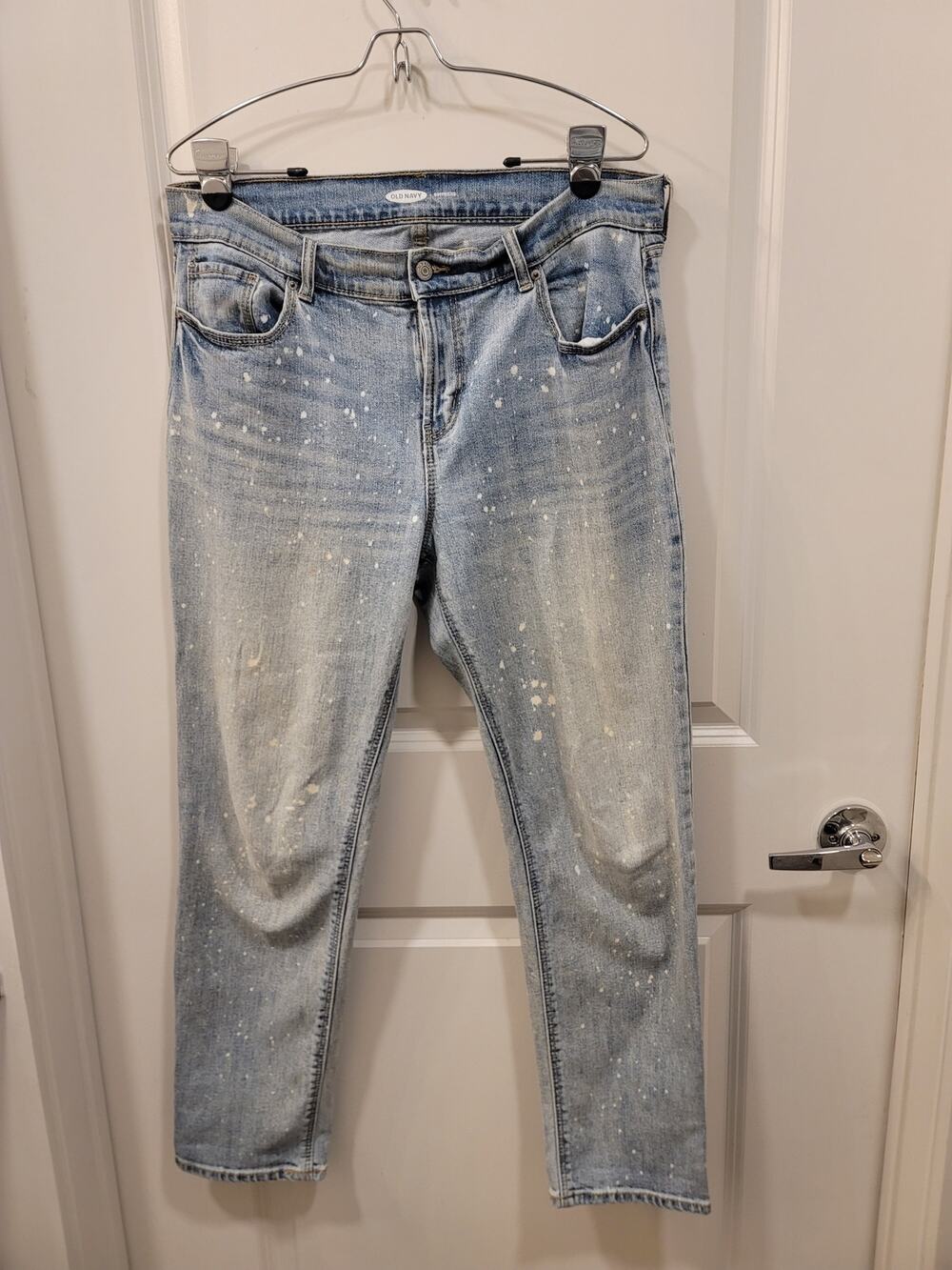Old Navy Boyfriend Paint Splatter Jeans
